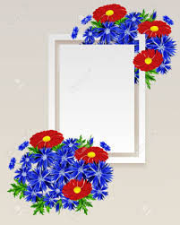 Vintage frame set free vector. A Vector Frame With Flowers For Postcard On Plain Background Royalty Free Cliparts Vectors And Stock Illustration Image 89465428