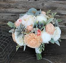 Frosted eucalyptus & lambs ear centerpiece wreath. Sola Flower Bridal Bouquet Faux Succulents Silk Flowers Peonies C Curiousfloral