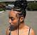 Black Woman Space Buns With Braiding Hair
