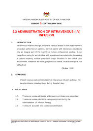 National health policy (english version). Administration Of Iv Infusion 1 Flip Ebook Pages 1 8 Anyflip Anyflip