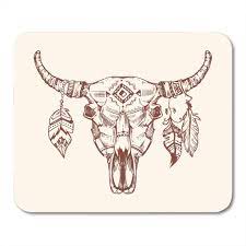 Comments (0) no comments yet. Skelett Azteken Tribal Buffalo Schadel Tattoo Kuh Totem Federn Westlichen Mousepad 9 X 10 Zoll 22x25cm Gunstig Im Onlineshop Von Joom Kaufen
