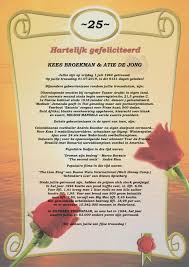 Oorkonde 25 Jarig Huwelijk Historische Kalenders