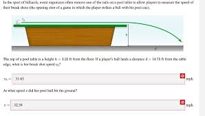 So, a pool table providing you with so much delight demands a high price too. Solved In The Sport Of Billiards Event Organizers Often Chegg Com