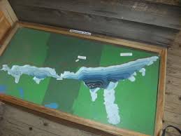 Model Of The Lake Depth Picture Of Bon Echo Provincial