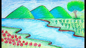 Mountain Scenery Sketch At Paintingvalley Com Explore Collection Of Mountain Scenery Sketch Simple mountain drawing cute (736x736) image result for mountain tattoo minimalist. mountain scenery sketch at