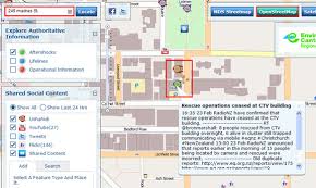 ニュージーランド地震のソーシャルメディア マップ Esriジャパン
