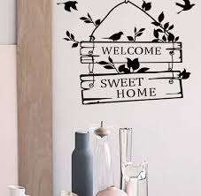 Traditional Peace Welcome Home Black Wall Decal Wall Sticker Removable 8253 Wall Painting Decor Sticker Wall Art Kids Room Wall Decals