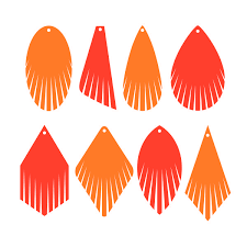 Leather Earring Svg File Free Leather Earrings Diy Leather Earrings Fringe Earrings Diy