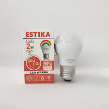 (1) lampu bohlam led philips 12 watt kuning 3000k garansi resmi 12watt 12 w 12w. Estika Lampu Led Warna 2 Watt Shopee Indonesia