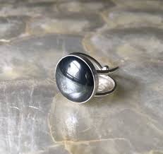 Us 6 1 4 Hematite Handmade Sterling Silver Ring Etsy Handmade Sterling Silver Rings Sterling Silver Rings Etsy Sterling Silver Rings