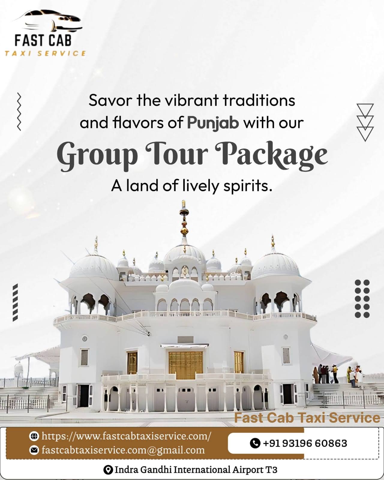 delhi airport to panjab cab product image