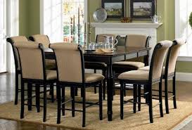 9pc Counter Height Table Stools Set Cappuccino Finish Dining And Kitchen Di Counter Height Dining Table Set Counter Height Dining Table Dining Room Table Set