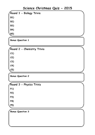 How many sides do all snowflakes have? Christmas Science Quiz 2015 2 Choices Teaching Resources