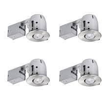 Jul 18, 2021 · the color temperature select recessed lighting kits are the recessed lights of the future. Globe Electric Recessed Lighting Kit With Led Bulb 4 Nickel 90735 Rona