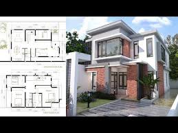 Sketchup House Modeling Idea From Photo 8x10m In This Video I Am Going To Show You How To Fit My Flo Courtyard House Plans Modern Courtyard Modern House Plans