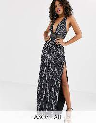 Relevance lowest price highest price most popular most favorites newest. Asos Design Tall Maxi Dress With Cut Outs In Heavy Embellishment Asos