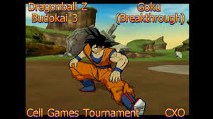 Budokai (ドラゴンボールz武道会, or originally called dragon ball z in japan) is a series of fighting video games based on the anime series dragon ball z. Dragonball Z Budokai 3 Goku Breakthrough Cell Games Tournament Youtube