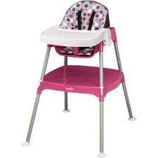 Evenflo 3 In 1 Convertible High Chair Dottie Rose Walmart Com High Chair Best Baby High Chair Folding High Chair