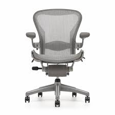 Refurbished Herman Miller Aeron Chair Classic Size B Smoke Titanium Coole Burostuhle Burostuhl Burostuhl Ergonomisch