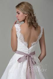 Classic A Line V Neck Natural Train Organza Satin Ivory Sleeveless Open Back Wedding Dre Wedding Dress Train Court Train Wedding Dress Wedding Dresses Romantic
