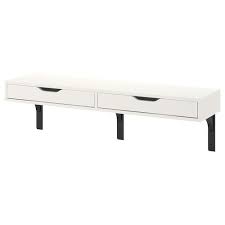Ekby Alex Ramshult Wall Shelf White White Ikea In 2020 Wall Shelves Drawer Shelves Wall Shelf With Drawer