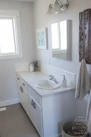 Similar to the floating vanity idea, toilets are getting a softer upgrade as well. Remodelaholic Diy Bathroom Remodel On A Budget And Thoughts On Renovating In Phases