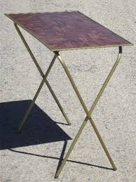 Vintage Tv Trays Table Set Mid Century Retro Folding Tray Tables Vintage Tv Trays Old Coffee Tables Tv Tray Table