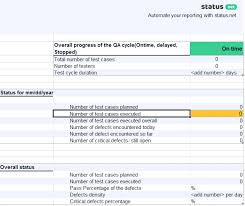 Qa Weekly Status Report Template 4 Templates Example Templates Example Report Template Templates Templates Free Download