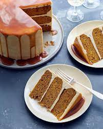 Nyt Cooking On Instagram Not Everyone Loves Pie At Thanksgiving Weird Right This Pumpkin Layer Cake With Carame Nyt Cooking Caramel Frosting Layer Cake