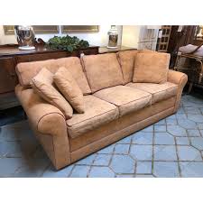The pull out bed is queen size and very comfortable to sleep in unlike most sleeper sofas. Ethan Allen Bennet Sleeper Sofa Design Plus Gallery