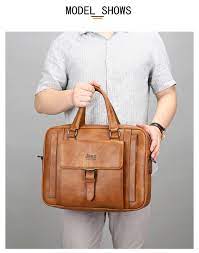 JEEP BULUO العلامة التجارية التجارية حقيبة يد ذكر الكتف حقائب السفر كبيرة  الحجم الرجال حقيبة حقائب انقسام الجلود الجديدة | أبيكس