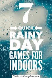 Maybe you would like to learn more about one of these? 7 Quick Rainy Day Games For Indoors Christian Camp Pro