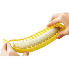 Made of high quality 304 stainless steel blade, sharp and durable. Banana Slicer Cutter Fruit Vegetable Tool Practical Slicer Cutter Uzu Kitchen Accessories