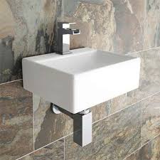 cubetto wall hung small cloakroom basin