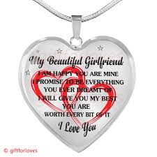 Best Birthday Gift For My Girlfriend To My Girlfriend Luxury Necklace Best Gift For Girlfriend On First Date My Beloved Girlfriend I Am Happy You Are Mine I Promise To Be Everything You Ever Best