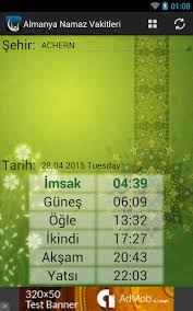 Almanya Namaz Vakitleri 2020 Apk