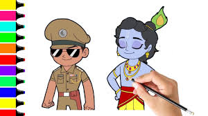 Little Singham Drawing Little Krishna Drawing Little Singham And Krishna Coloring Youtube This is one of the easiest ways to draw a dog. little singham drawing little krishna drawing little singham and krishna coloring