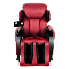 Merax Full Body Massage Recliner Chair 8massaging Programs Electric Leather Lounge Chair Massage Chair Red Leather Lounge Chair Massage Chair Full Body Massage