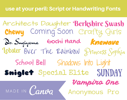 Looking for canvas script fonts? Canva Fonts Which Is Which Enterprise By Design