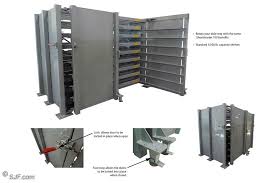 Sheet metal storage rack manufacturers & suppliers. Steel Roll Out Storage Racks New Used Sjf Com