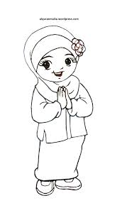 Contoh gambar untuk mewarnai anak muslim terbaru. Gambar Mewarnai Islami