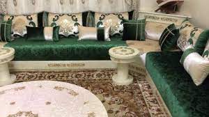 صالون مغربي 2019 باللون الأخضر الملكي in 2021 modern style living room decor moroccan living room living room decor
