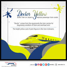 The Doctor Yellow Train Elates Passengers With Its Bright Colour While Its Advanced Equipments Keep People Assured Of The Safety Train Route Train Passenger