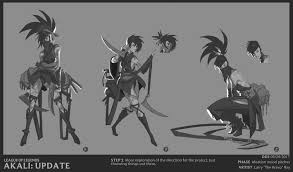 Artstation Akali League Of Legends Art Larry The Bravo Ray League Of Legends League Of Legends Characters Art