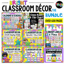 Bright Classroom Decor Bundle