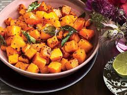 Roasted Butternut Squash With Curry Leaves Recipe Recipe Wine Recipes Thanksgiving Vegetables Side Dishes Vegetable Side Dishes
