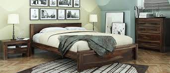 Wood 4 piece bedroom set Bedroom Furniture Solid Wood Furniture