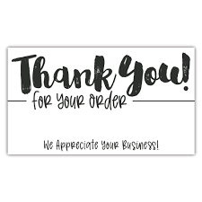 120 mini thank you for your order business cards shopping purchase thanks greeting cards to customer, floral design appreciation cards for small business owners sellers, 3.5 x 2 inch thank you for your order purchase cards (pack of 100) stunning gold foil letterpress 3.5 x 2 package insert Amazon Com 50 Thank You For Your Order Cards Customer Thank You Cards Package Insert Baby