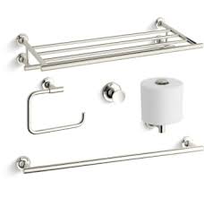 Explore the wide range of kohler bathroom accessories. Kohler Purist Best Accessory Pack Bv Vibrant Brushed Bronze Purist 24 Towel Rack 24 Towel Bar Towel Ring Tissue Holder And Robe Hook Faucetdirect Com