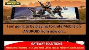 I Am Going To Be Playing Fortnite Mobile On Android From Now On Fortnite Android Play